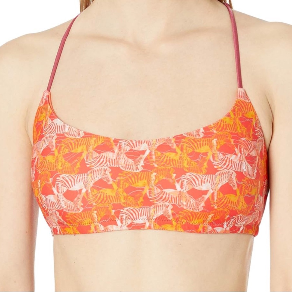 prAna exotic Zebra Swim Top - XL - New🏝️